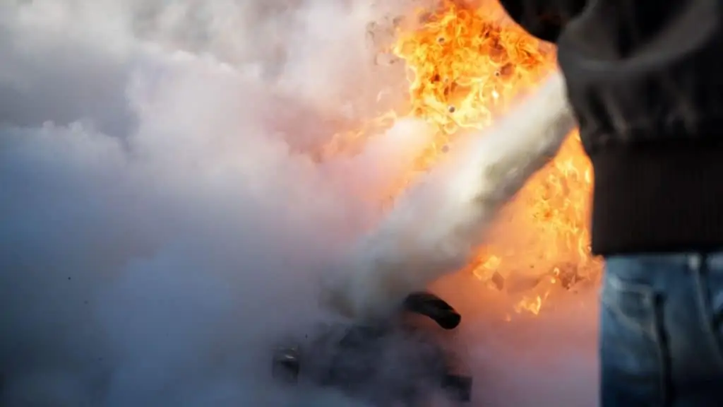 foam fire extinguisher